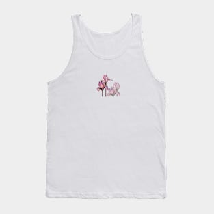 Iris Watercolor Flower Tank Top